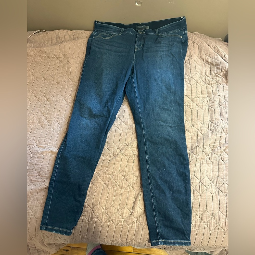 Torrid Dark Blue Skinny Jeans